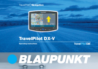 Blaupunkt TravelPilot-DX-V - Owners Manual